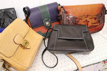 Womens Handbags Including Cosci Handmade In Italy, Multi Toned Land, Barneys New York, And Leather Smith Bag