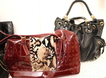 Womens Handbags Including Cranberry Toned, Black Michael Kors And Arcadia