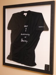 Art Is A Guaranty Of Sanity Framed T-shirt From The Guggenheim Museum Size Large