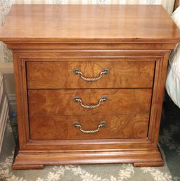 Thomasville Burled French Empire Style Nightstand