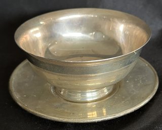 Reed And Barton Sterling Silver Bowl And Sterling Plate