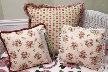 Handmade Decorative Pillows Ranging In Size 16 - 22 Inches Square