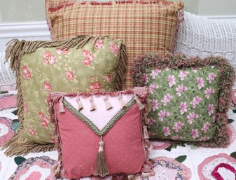 Handmade Decorative Pillows Ranging In Size From 12-22 Inches