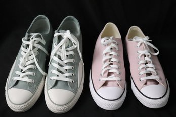 Two Pairs Of Mens Converse All Stars Sneakers Size 9