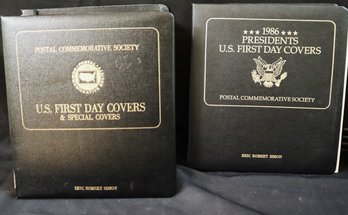 U.S. First Day Covers And Special Covers Large Book Personalized And 1986 Presidents U.S First Day Covers PSC