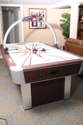 Aeromaxx American Heritage Game Room Collections Digital Air Hockey Table With Voice And Score Activation
