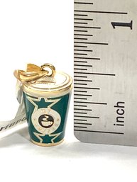 14K Charm Of Coffee Cup From Fortunoffs For Bracelet Or Chain