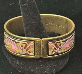 Freywille, Gold Tone  And Enamel Hermes-style Bracelet