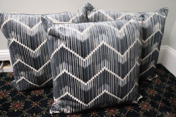3 New Accent Pillows From Ryan Studios Hilo Steel Toned As Pictured 95 Percent Feather 5 Percent Down