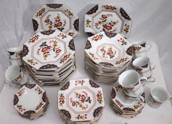 A Large Set Of Mikasa Fine China Dinnerware In The Far East Pattern.