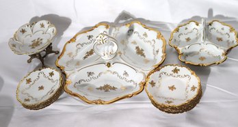 Lot Of Assorted Rosenthal White And Gold Porcelain Serving Pieces