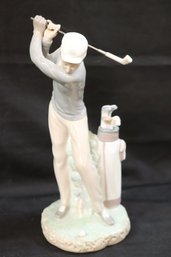 Golf Player Man 4824 Lladro Porcelain Figure