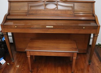 Traditional Cherry Wood Baldwin Piano Model Number 10115664 Includes Bench