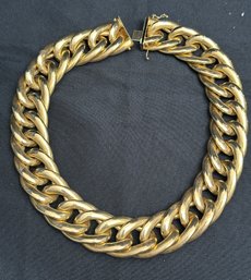 14K YG 18 Inch Large Link Necklace