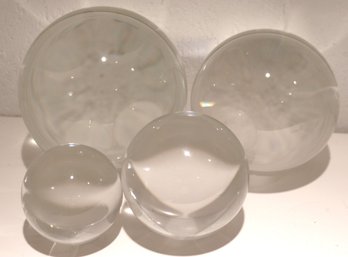 Decorative Glass Orbs/spheres Ranging In Size