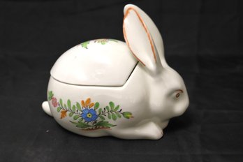 Tiffany And Co. Hand Painted Ceramic Rabbit.