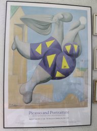 Oversized Picasso And Portraiture MOMA Exhibit Poster Of Bather With Beach Ball, 1996.