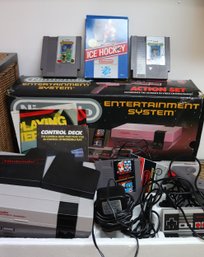Original Nintendo Entertainment System With Accessories, Games And Box