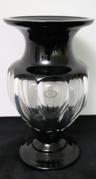 Ralph Lauren Black Glass Baluster Form Vase