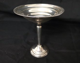 Columbia Weighted Sterling Pedestal Candy Dish