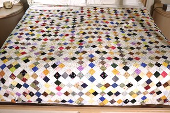 Custom Handmade King Size Quilt Measure Approximately 104 X 80 Inches