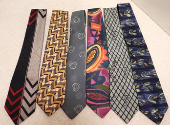 Designer Ties , Mulberry, Nicole Miller, Christian Dior, Gianpietro II, Ermenegildo Zegna And Geoffrey Beene