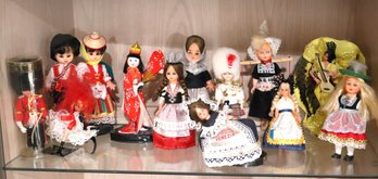 Collection Of Assorted Travel Souvenir Dolls From Different Countries
