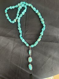 Turquoise Necklace 18 Inches Long.