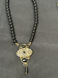 MG Pin/ Pendant Attachment, The Pin Is Approximately 1.5 W X 3 Inch L, The Necklace Is Approximately 16 Inches