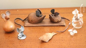 Collection Of Mouse Miniatures Includes Signed Pieces