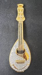 Swarovski Crystal Mandolin Pin/ Brooch