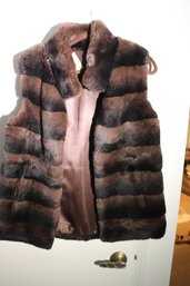 Michael Kors Dyed Rabbit Vest Size M -L