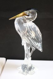 Swarovski Silver Crystal Silver Heron 385067 Made In Austria