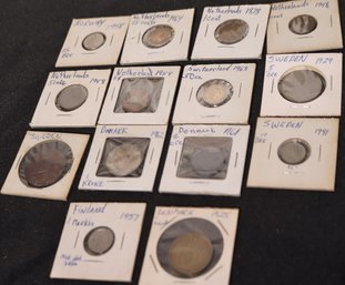 Vintage Collectible Coins From The Netherlands, Norway, Denmark, Sweden And Finland Assorted Years As Pictured