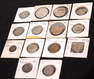 Vintage Collectible Coins From Mexico Dates Range From 1906-1965