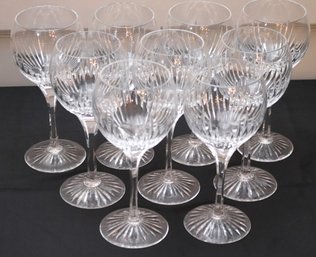 Set Of 9 Stuart Wine Glasses