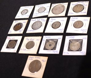 Vintage Collectible Coins From Nationalist China, Japan, Hong Kong Years Include 1945-1961