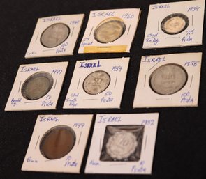 Vintage Collectible Coins From Israel Years Range From 1949-1960