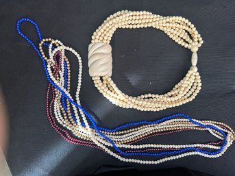 Beaded Necklaces Ranging In Size 16-18 Inches Long