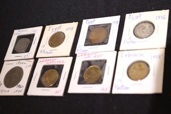 Vintage Collectible Coins From Lebanon, Pakistan And Egypt Years Range From 1938-1958