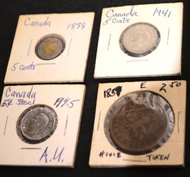 Vintage Collectible Coins From Canada
