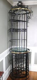 Cool Wrought Iron Bar In The Style Of A Birdcage Plenty Of Space For 20 Bottles On The Bottom