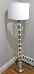 Floor Lamp With Mercury Glass Ball Style Pole