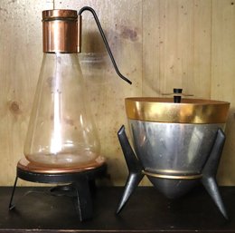 Vintage MCM Carafe And Ice Bucket