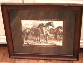 Prize Horses III' Equestrian Print By H. Weis