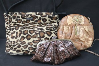 Three Vintage Ladies Bags With Kate Spade, Lovely NY And Skin Art Exclusives