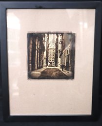 City Street Scene Print By Skendazic NYC In Frame