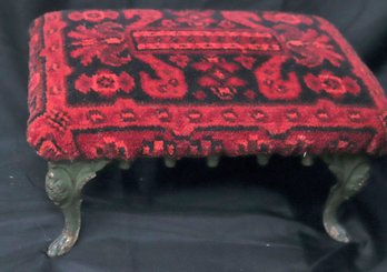 Victorian Footstool, Wool Carpeted 14 Inches Long By 1 Inches Deep