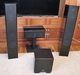 Martin Logan Speaker System Includes Motion 40 High Performance Folded Motion Speakers, Dynamo 700 W Wireless