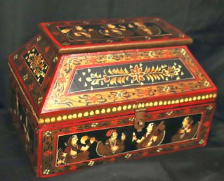 Authentic Wood Box Hand Painted From India